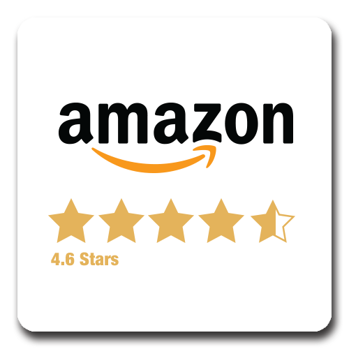 Image of a 4.6 Stars with Amazon review